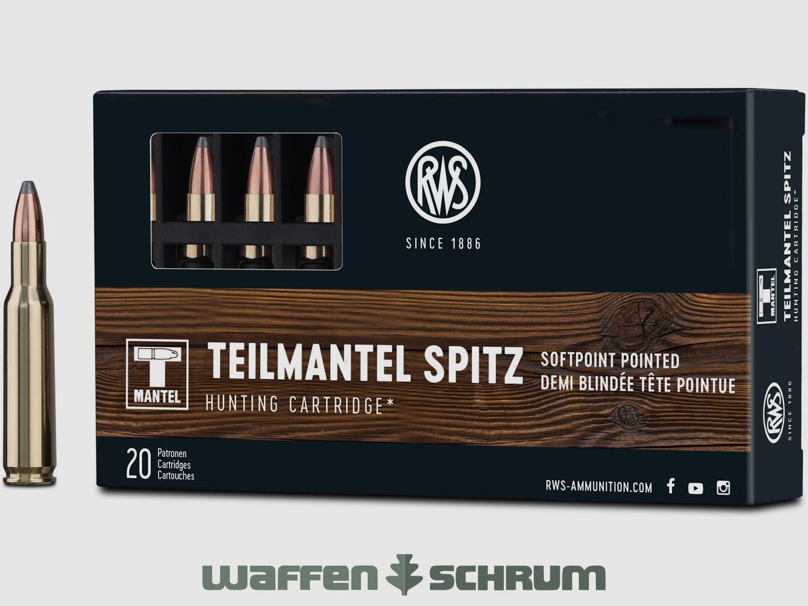RWS .222Rem TMS 3,24g - 50gr