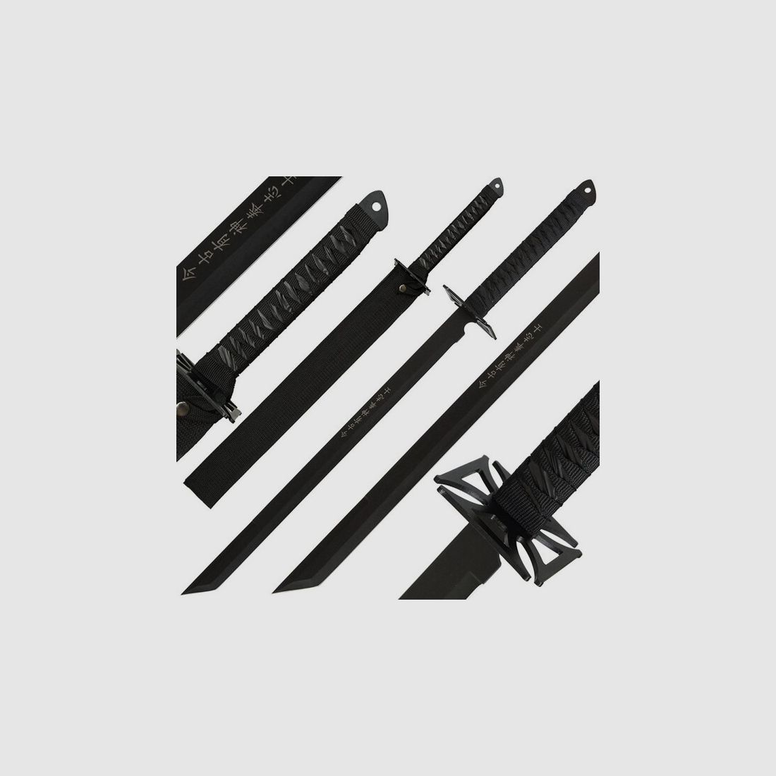 Machete mit Scheide im Katana , Tanto Stil , Eisernes Kreuz