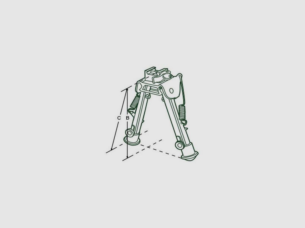 UTG BIPOD 6 BIS 8 ZOLL ABNEHMBAR R, Bild 2 von 4