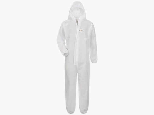 Tector protective overall with contamination protection against radioactive particles