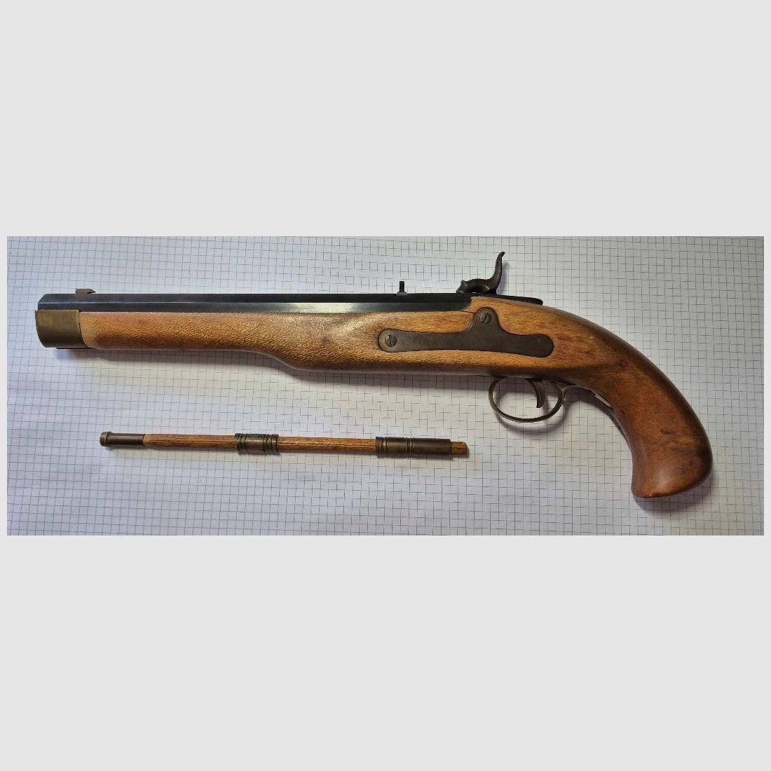  Vorderlader Pistole Kentucky Perkussion Kaliber .45 Spanische Fertigung