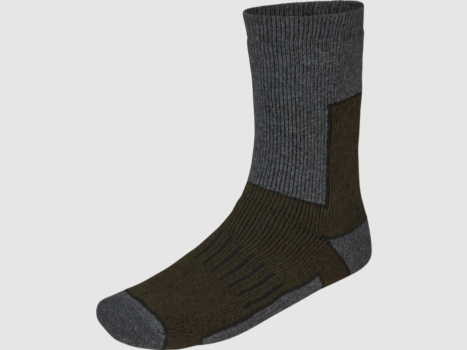 Chaussettes SEELAND Field Thermo Sock – lot de 2 – Pine Green Melange / Grey Melange (405580179), image 1 sur 6