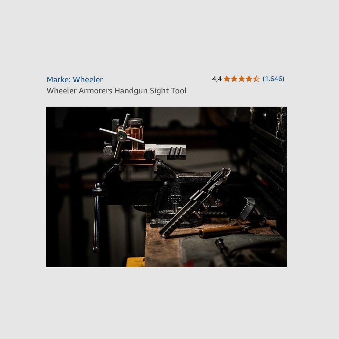 Montagewerkzeug für Visierungen & Zielfernrohre  - Sight Movers - Wheeler Armorers Handgun Sight Tool