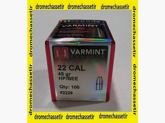 100 OGIVES HORNADY 22 .224 45GR HP/BEE REF 2229