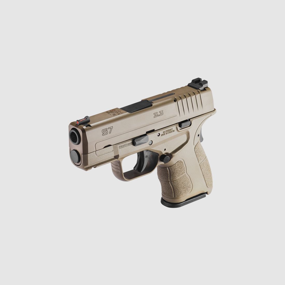 HS Pistole S7 3.3, 9 mm Luger, FDE/FDE, SubCompact