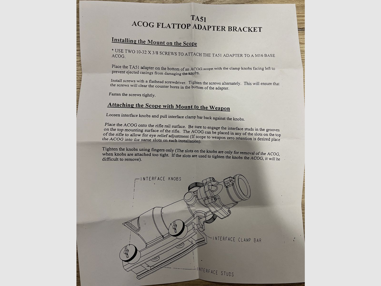 Offerta NUOVA Trijicon ACOG 4x32 TA01B .308