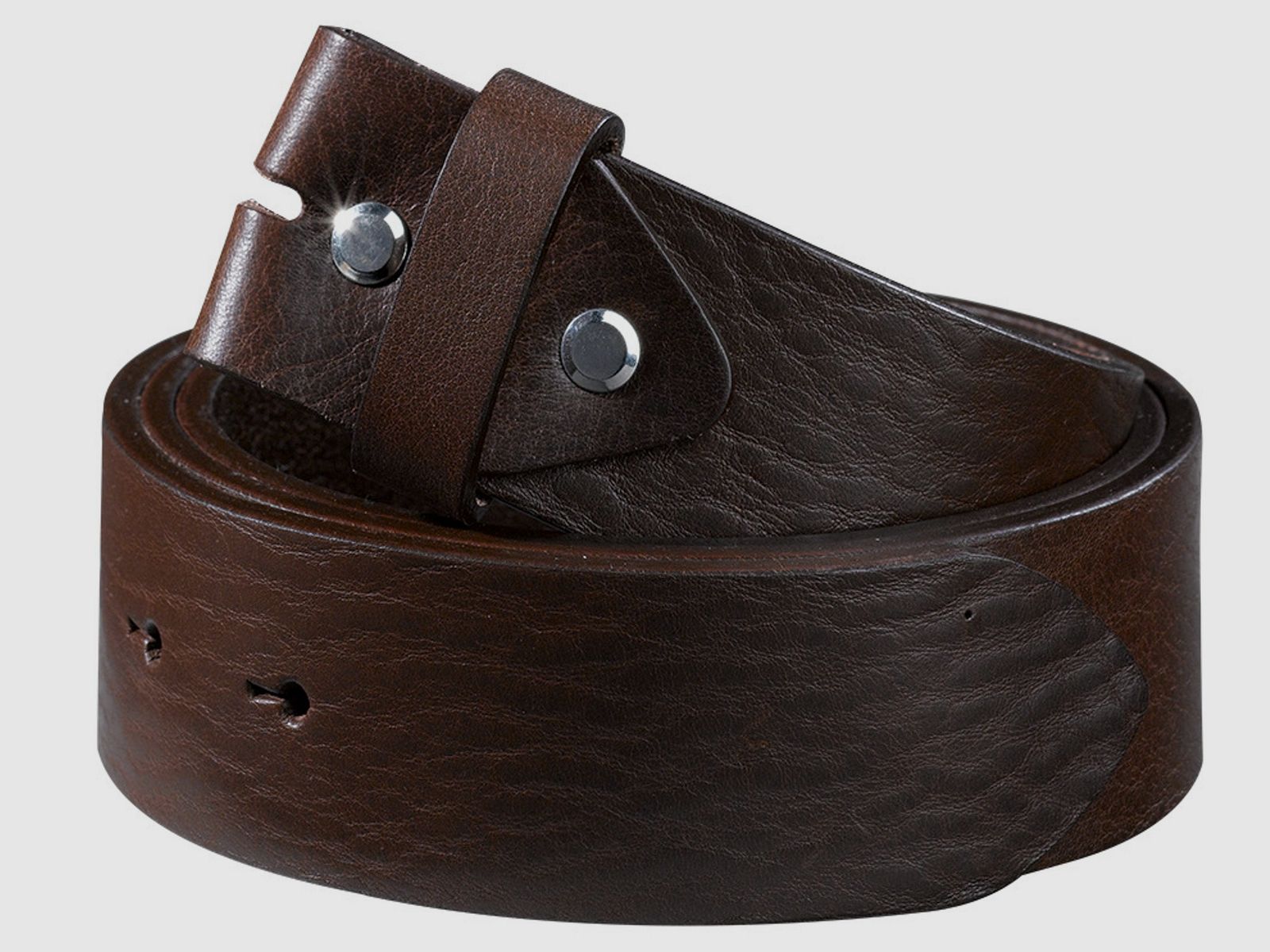 Ceinture en cuir sans boucle