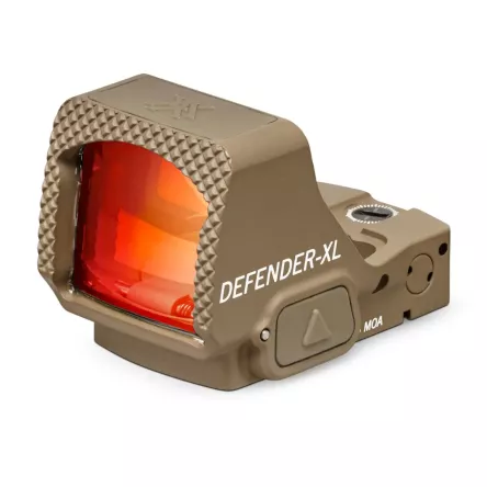 Vortex Defender XL Rotpunktvisier – 5 MOA TAN (Montage DeltaPoint Pro / Picatinny)