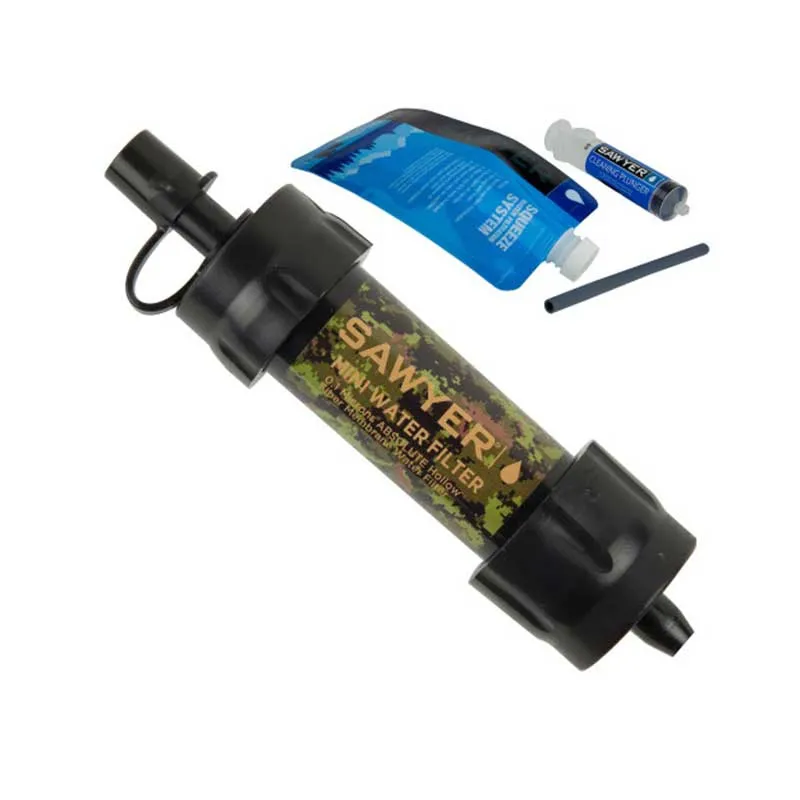 High-performance travel water filter for water purification Sawyer Mini SP107 camouflage, image 1 of 4