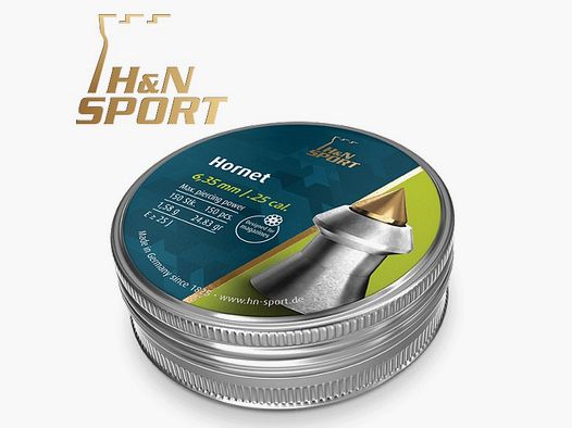 H&N Hornet Diabolo kal. 6,35 mm. Puszka 150 szt. po 1,43 g.