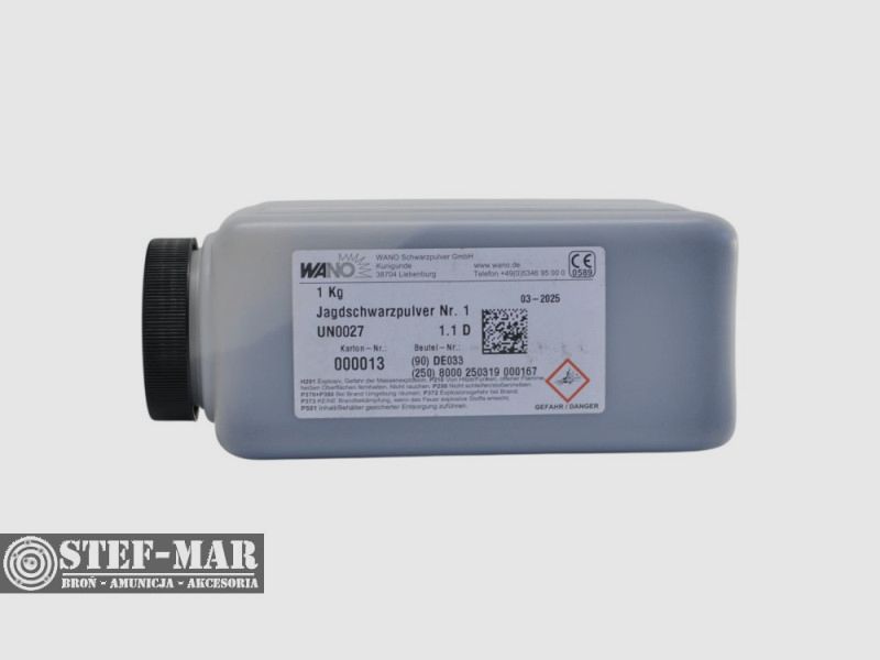 Wano Black Powder No. 1, 1 kg pack – for long guns [P2-1], image 3 of 3