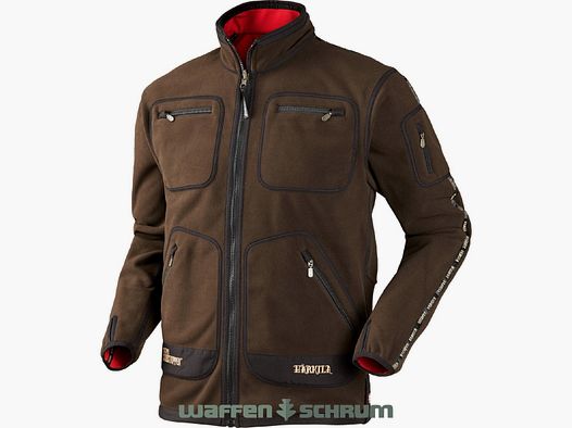 Härkila Fleecejacke Kamko Brown/Red