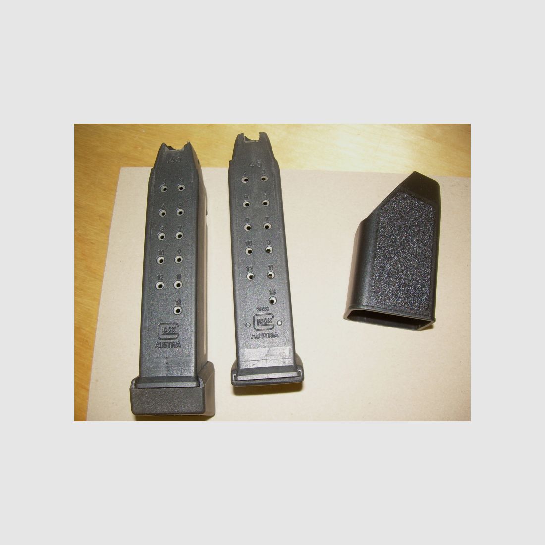 Glock 21 Magazine plus Ladehilfe