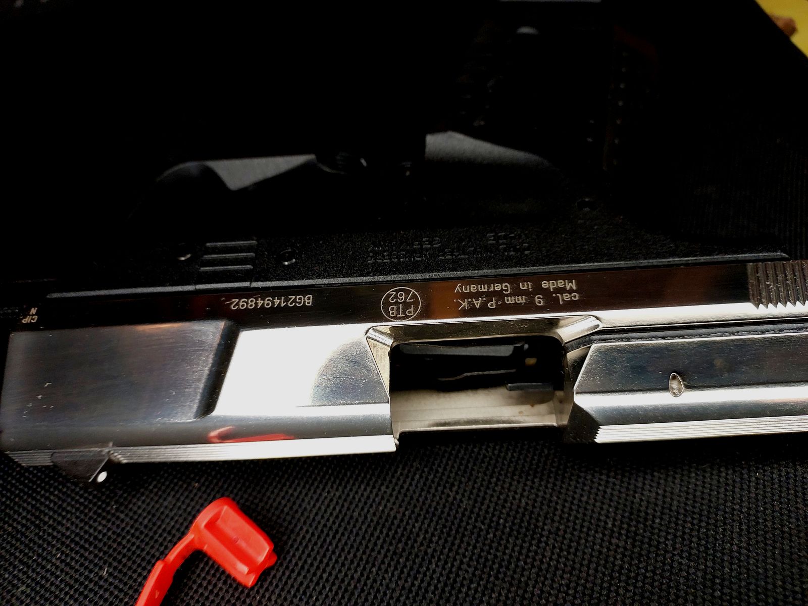 Premium Walther P99 SV NKL blank firing pistol 9 mm P.A.K. (PTB 762) P 99 Nickel-Finish [CNC-milled steel slide NKL] NEW!