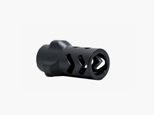 Angstadt Arms 9mm 3-Lug Adapter Dual Chevron Muzzle Brake 1/2-28