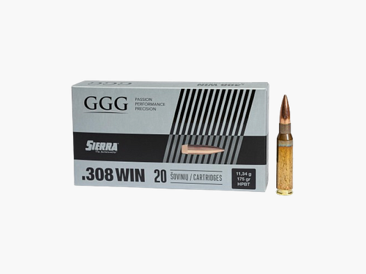 .308WIN GGG SIERRA FMJ HPBT 175GR
