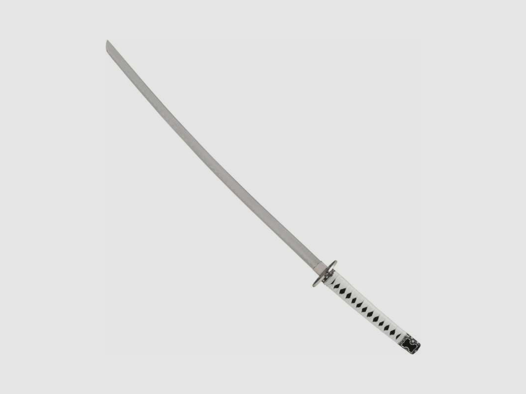 Katana Schwert mit zwei Beimessern Kozuga und Kogai, weiss
