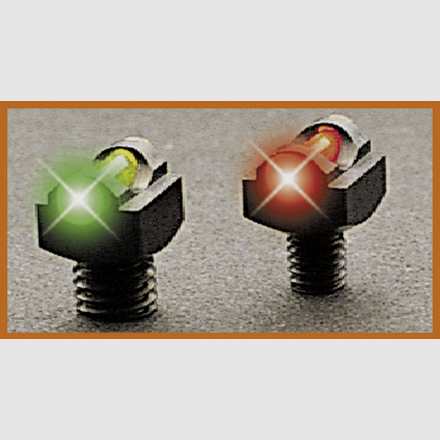 TRUGLO Starbrite D. M2,6 green - screws, 6.4mm metal body