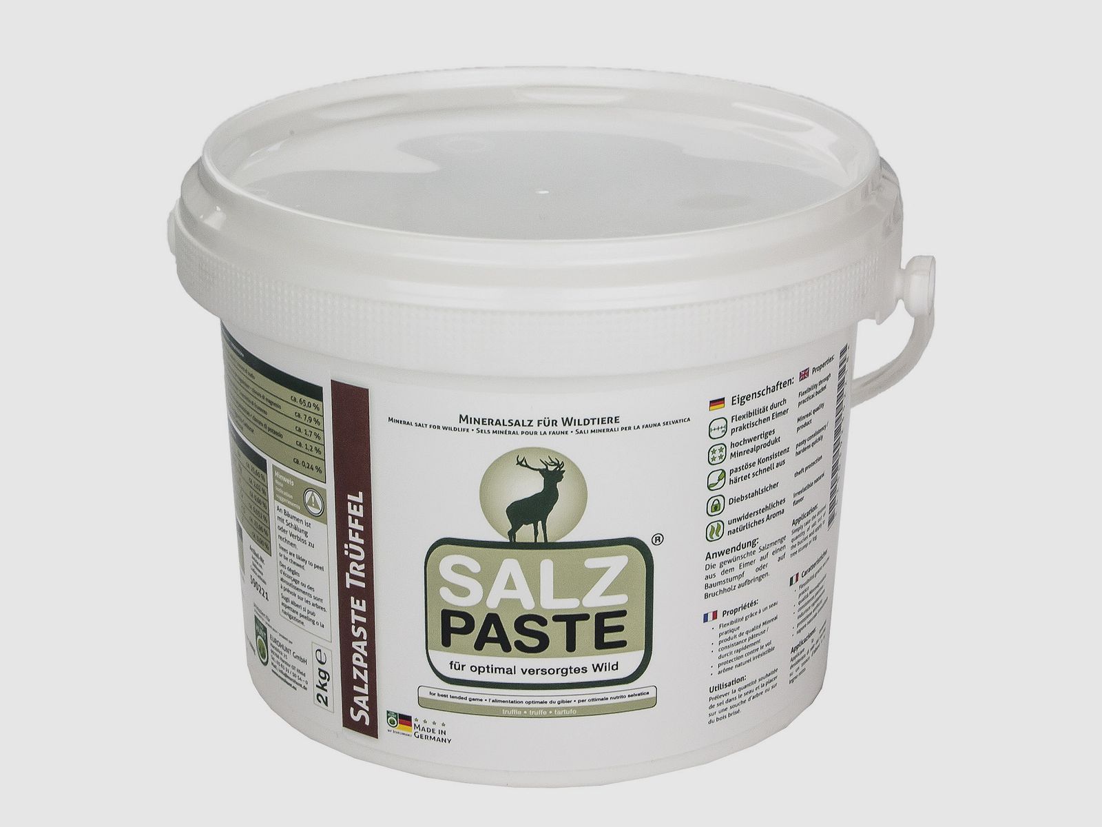 Eurohunt Salzpaste 2 kg Eimer Trüffel