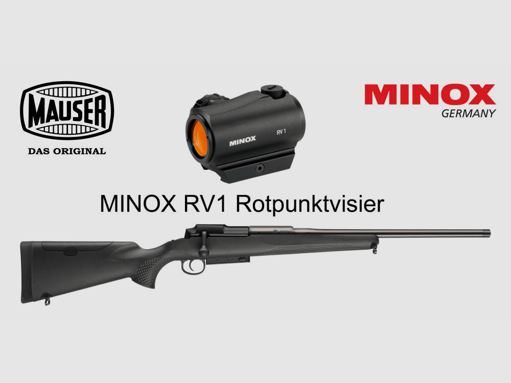 Blaser Group GmbH MAUSER 25 EXTREME Straight Pull Repeater .308 Win. + MINOX RV1 Red Dot Sight