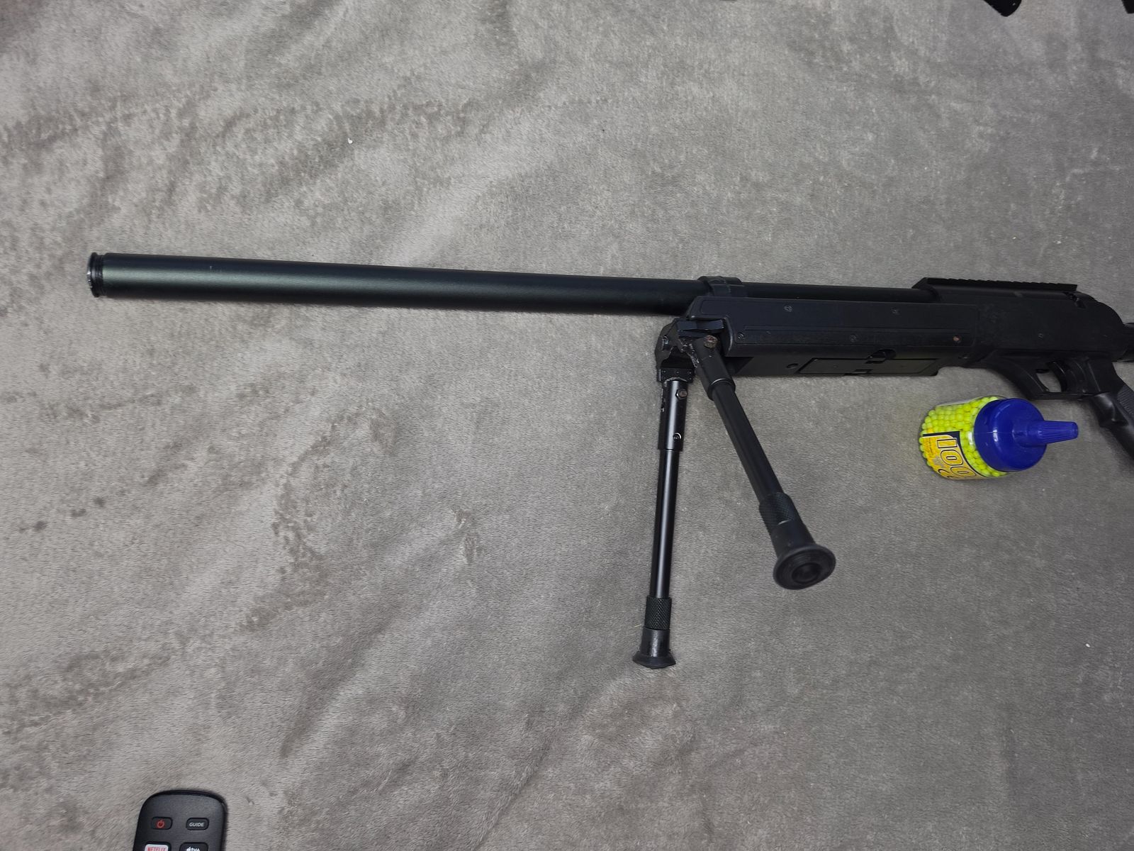 Rifle de francotirador / Sniper-Rifle Softair con bípode y munición BB, imagen 4 de 6