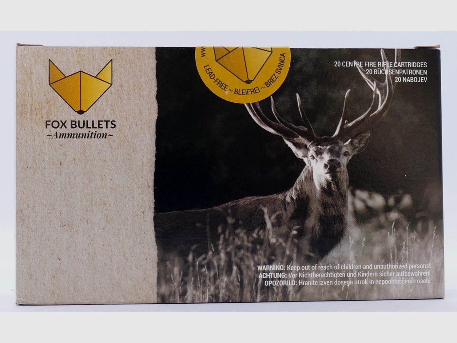Fox-Bullets Hunter Classic 9,3x62 - 14,2g/220gr Büchsenpatronen Bleifrei