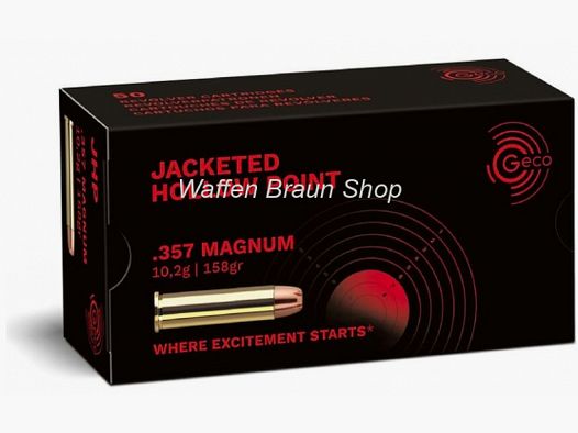 GECO PATR .357 MAG ogive 158 grains 50 pièces