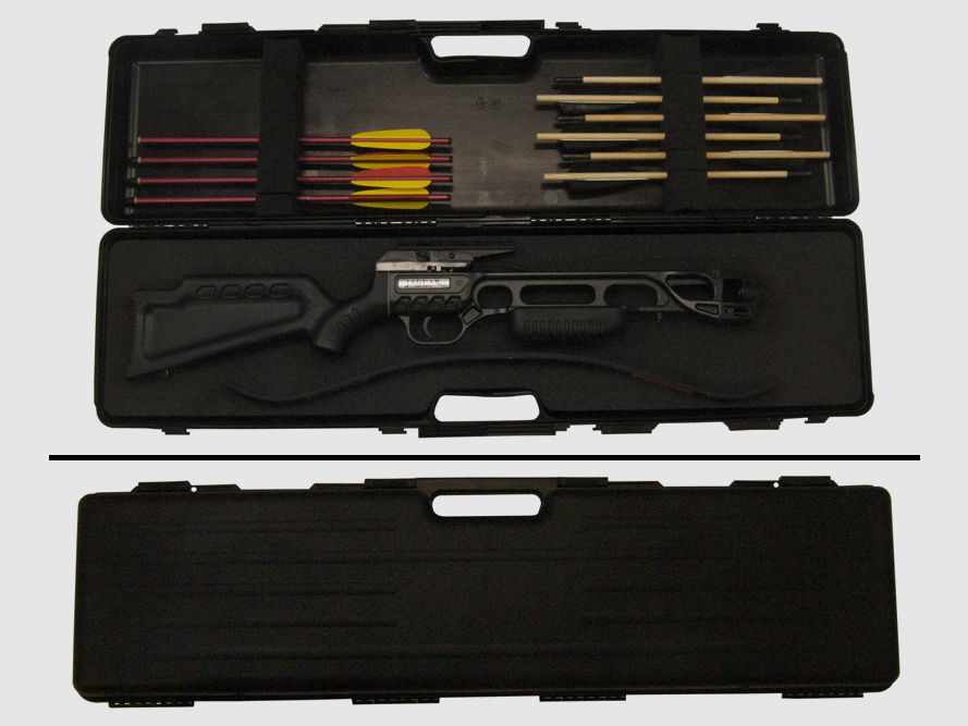 Koffer fĂĽr Armbrust und ZubehĂ¶r, inkl. Pfeilhalterungen 98x25x10cm