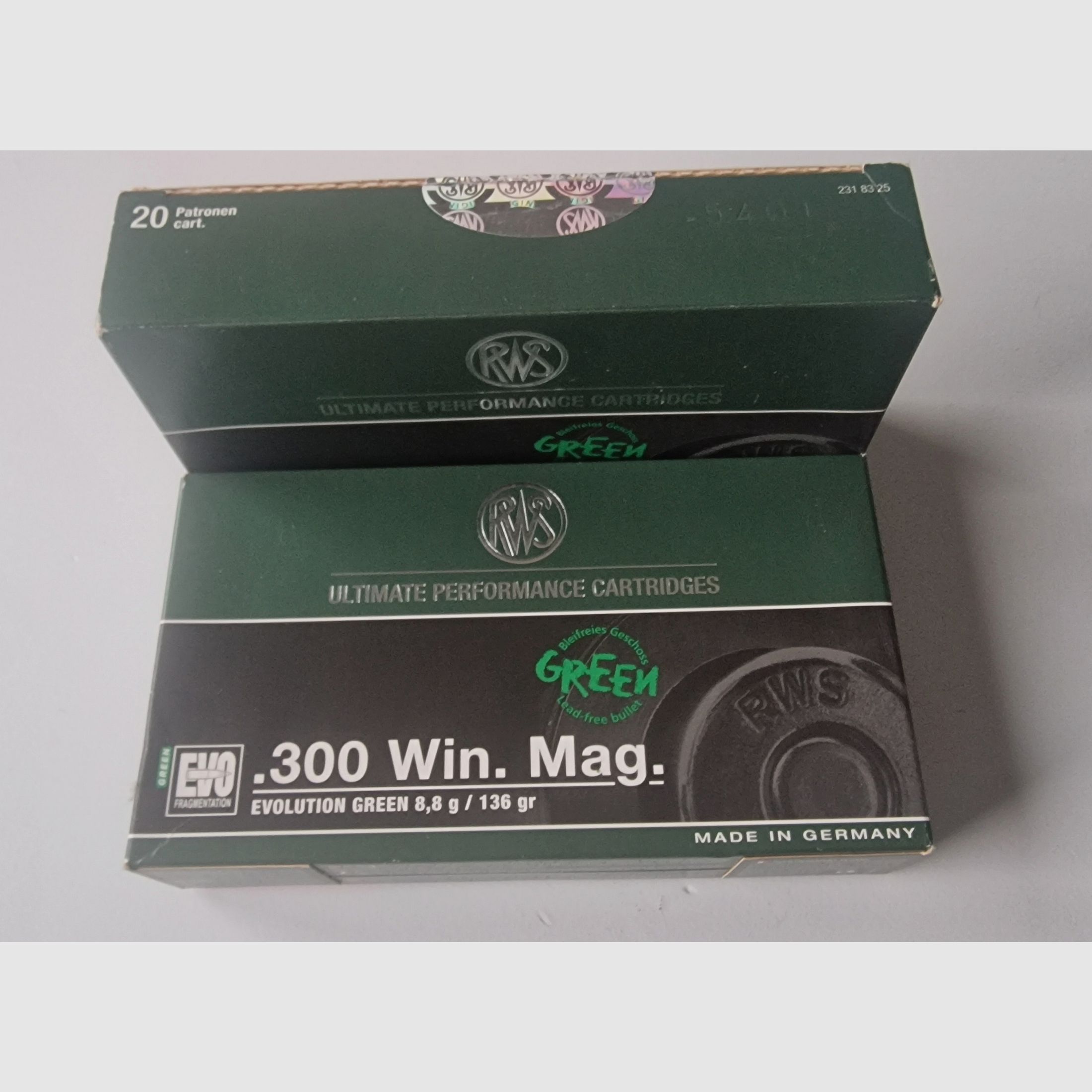 .300WinMag 96 Patr. Munitionskonvolut RWS, Federal