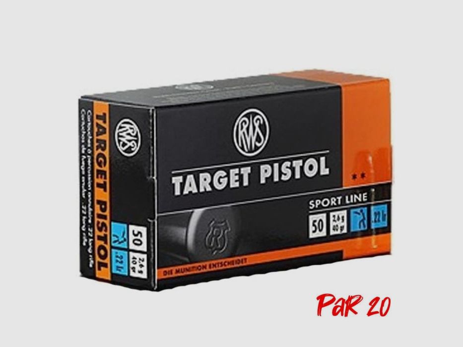 RWS Target Pistol Cartucce - Cal. 22LR, immagine 3 di 3