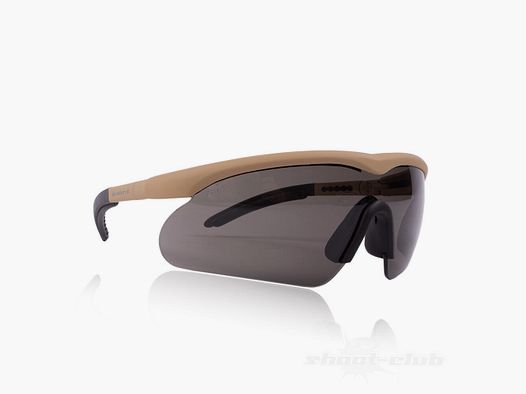 Swiss Eye Raptor beschermbril maat M bruin