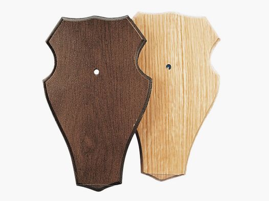 Placas de armas para trofeos de caza de ciervo de madera de roble