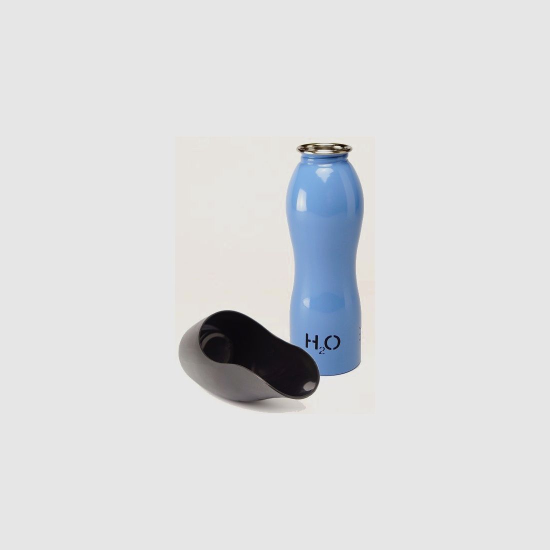 H204K9 dog water bottle with bowl 0.7l