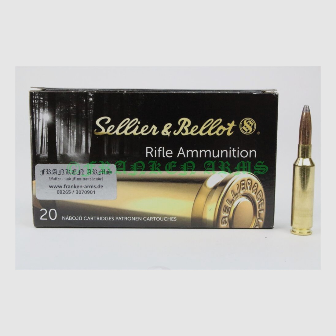 Sellier&Bellot 6,5 Creedmoor SP 156gr. 10,1g 20 pièces Prix dégressifs