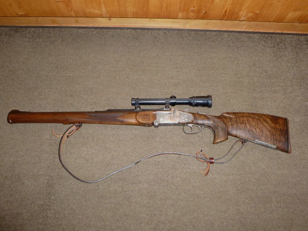 Otto Baier KS 88, zur izquierda, Cal. .416 Rigby, 6x70R