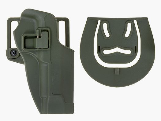Quick-Draw Pistol Holster with Locking Mechanism for M9 - Olive [CS]