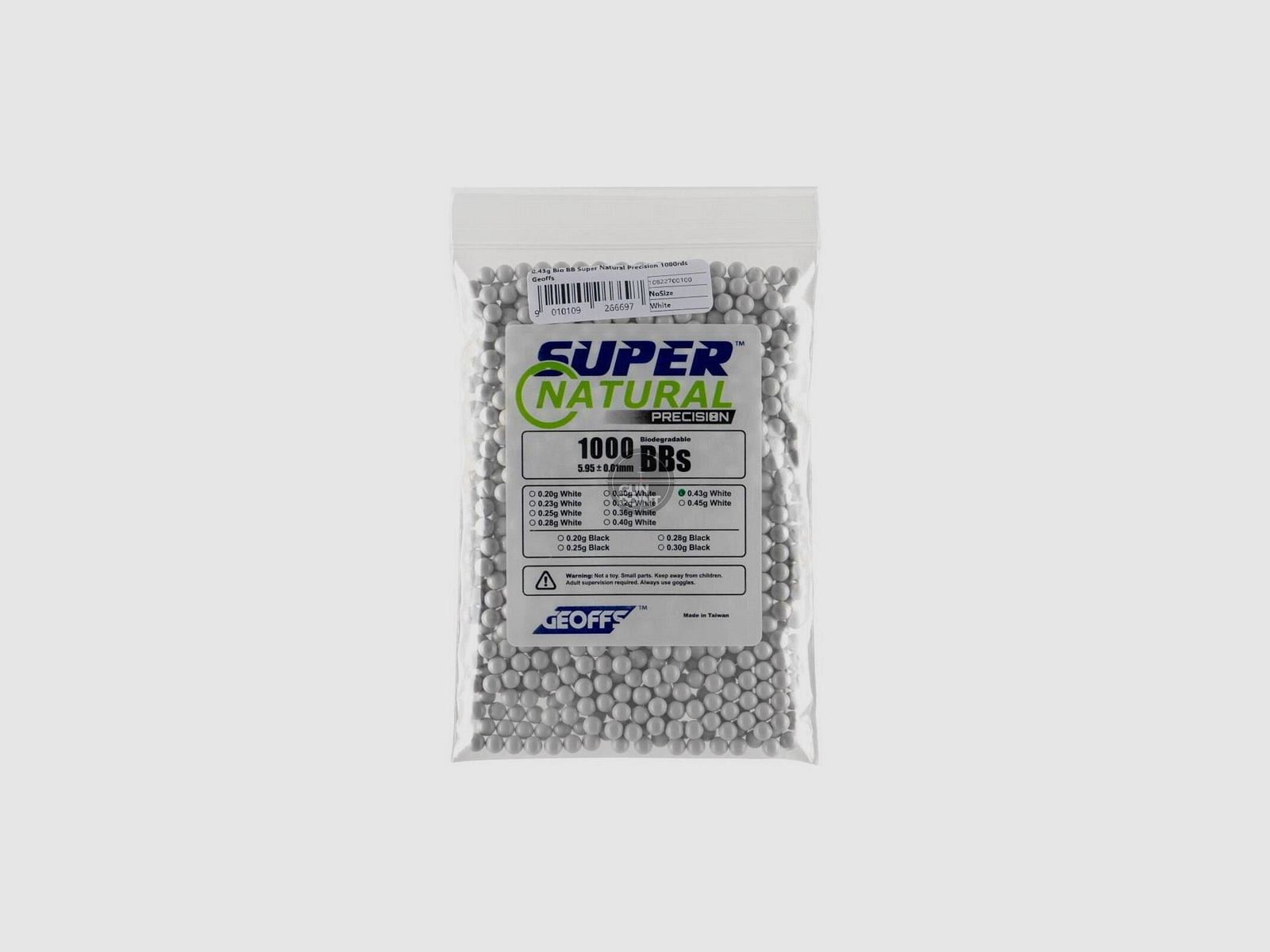 Geoffs 0.43g Bio BB Super Natural Precision 1000rds-Wei