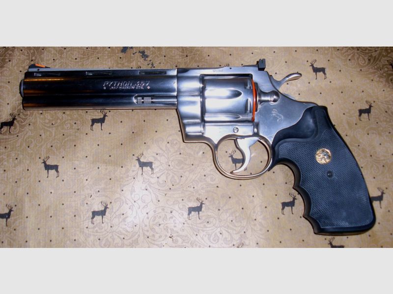 Colt Python Stainless Revolver 357 Magnum 6 Zoll