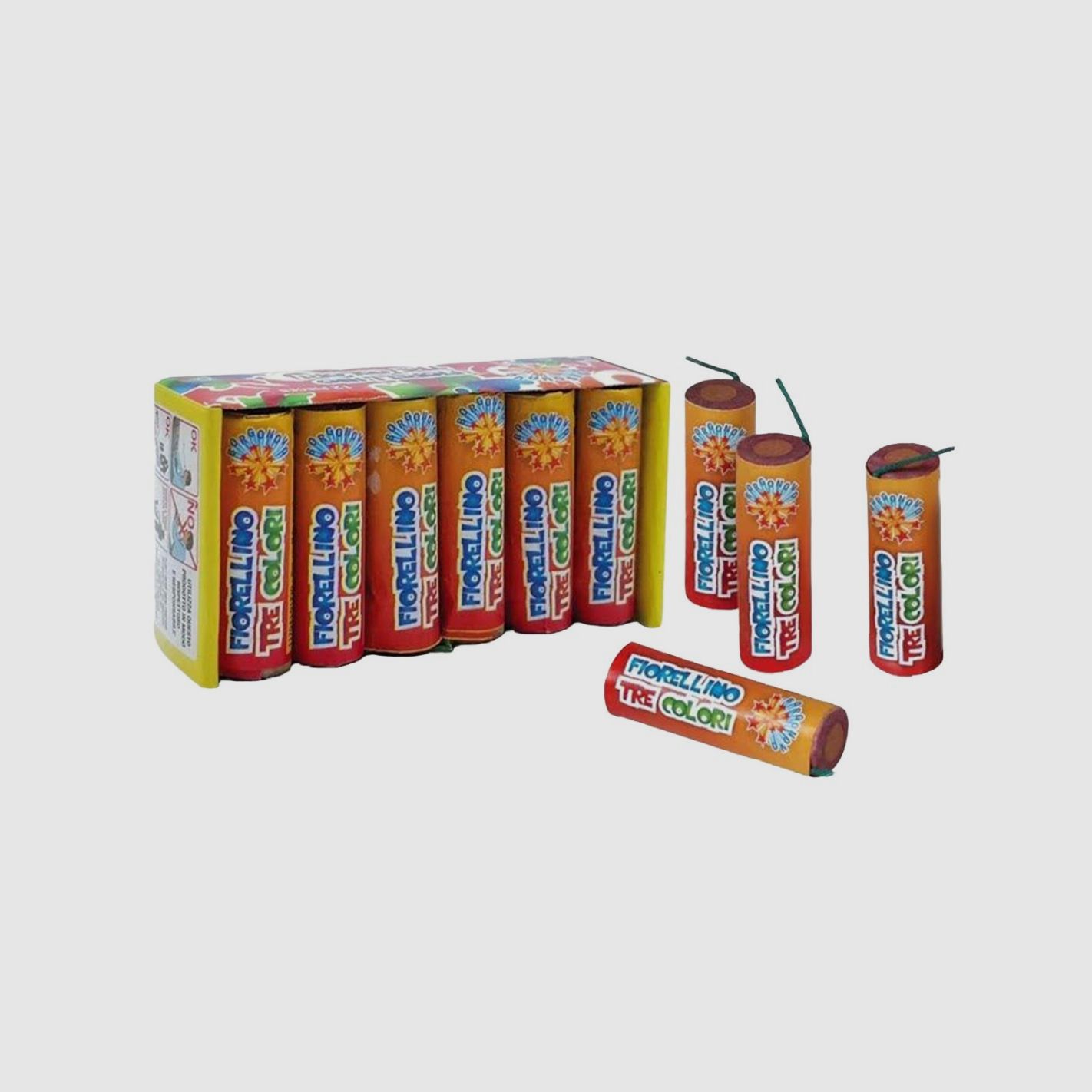 Petardo Fiorellino drei Farben F1 V°D Packung mit 12 Stück