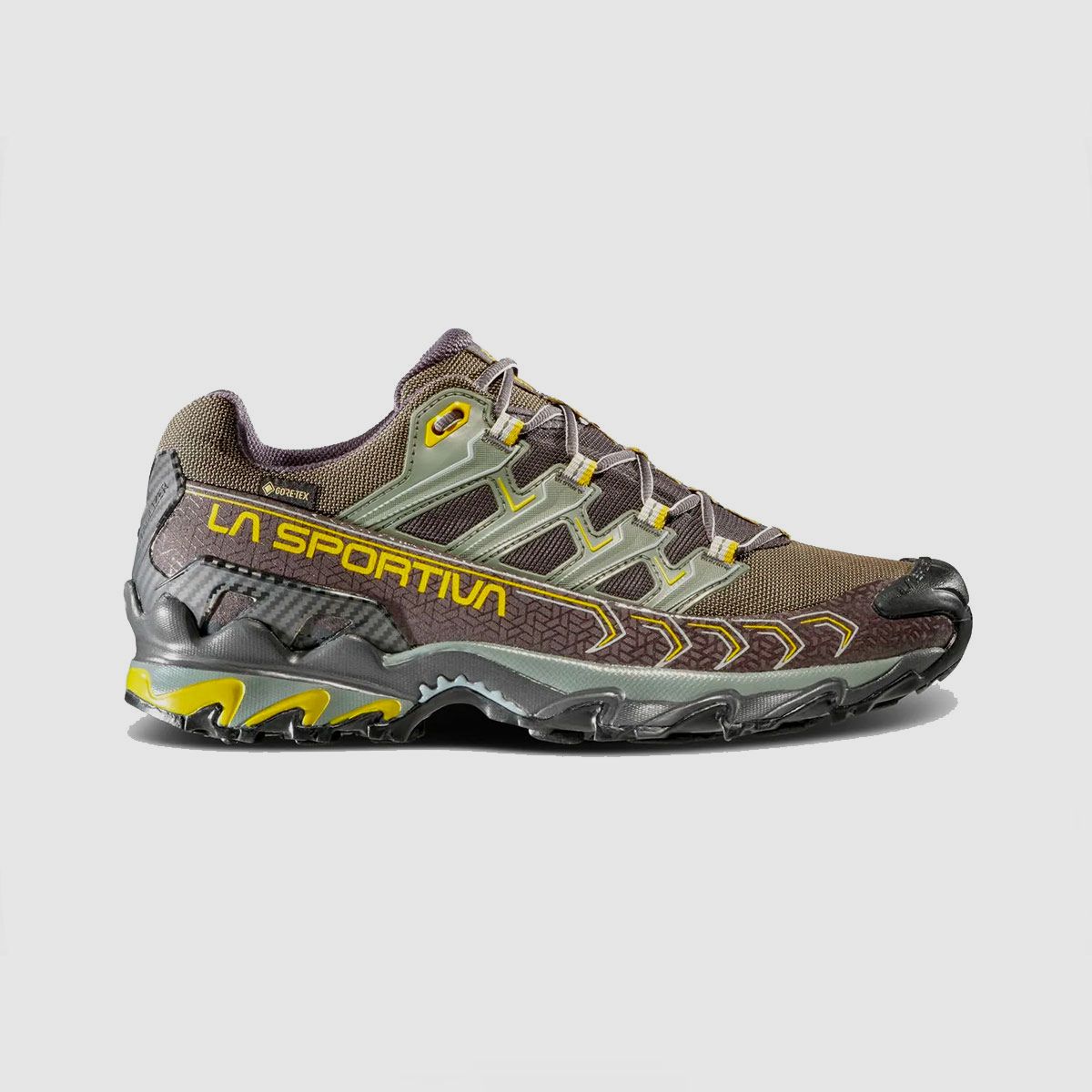 SHOES – MEN – LA SPORTIVA – ULTRA RAPTOR II GTX WIDE Carbon/Moss, image 3 of 7