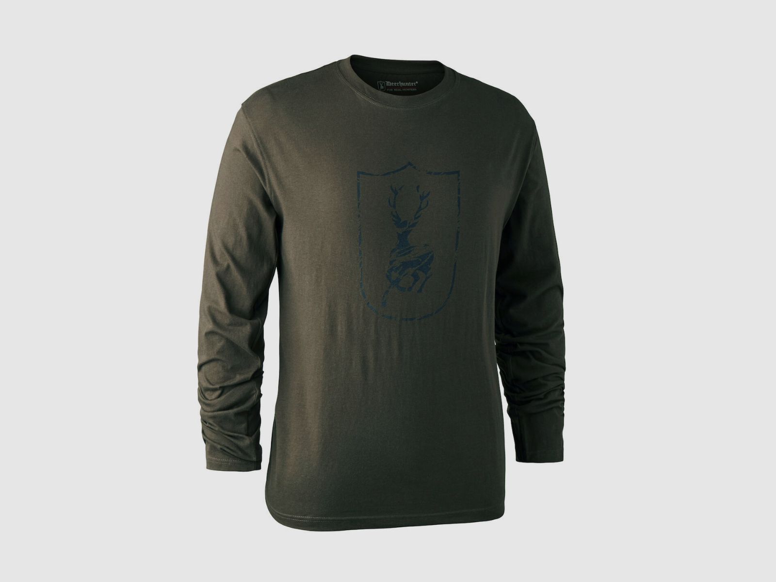 DEERHUNTER Logo T-Shirt with long sleeves