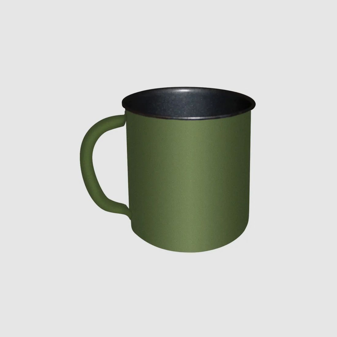 Field cup / field mug 300 ml made of metal with Teflon coating - Olive