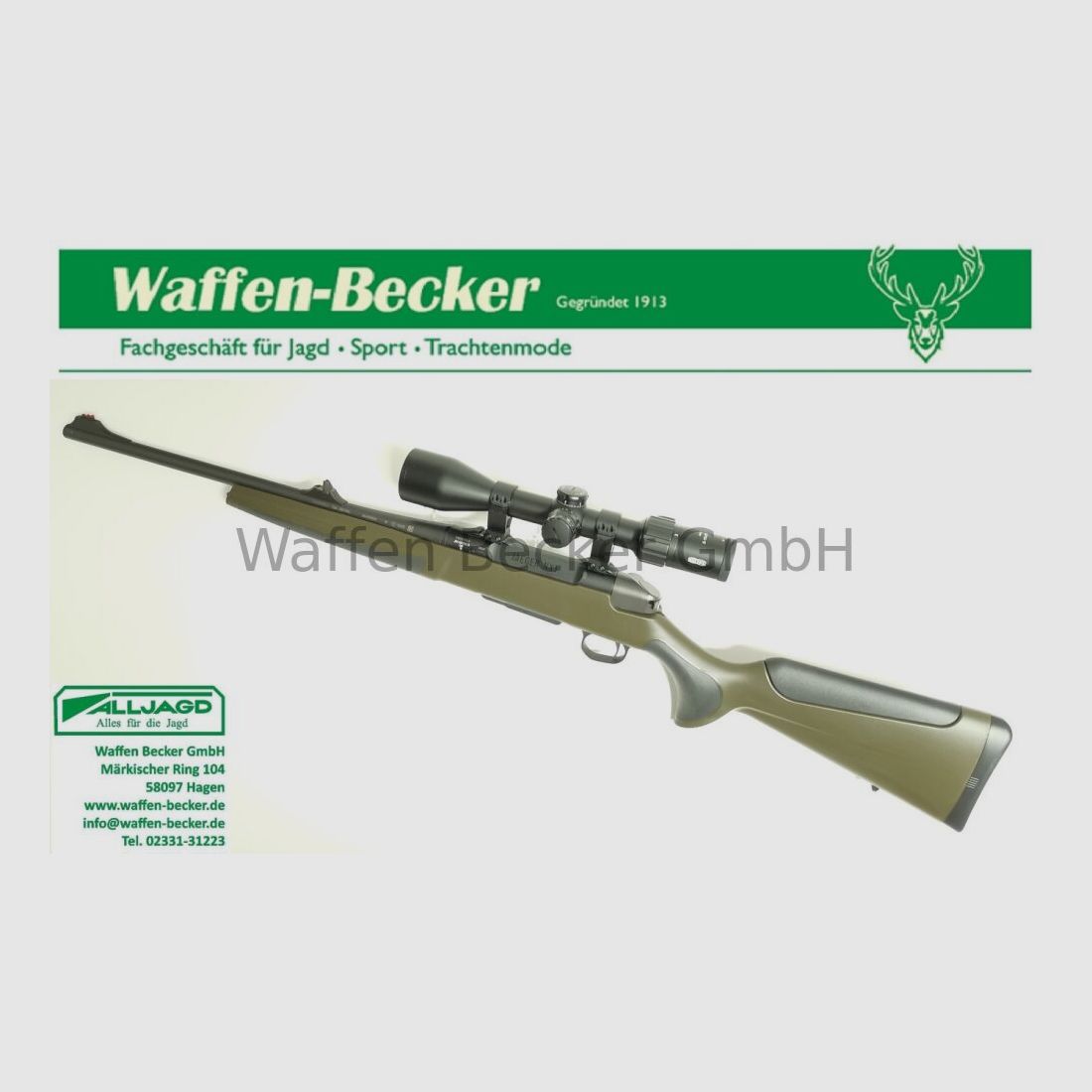 Haenel NXT Geradezugrepetierer Kal. 308Win. Composite, grün + Meopta MeoSport 3-15x50 RD SFP