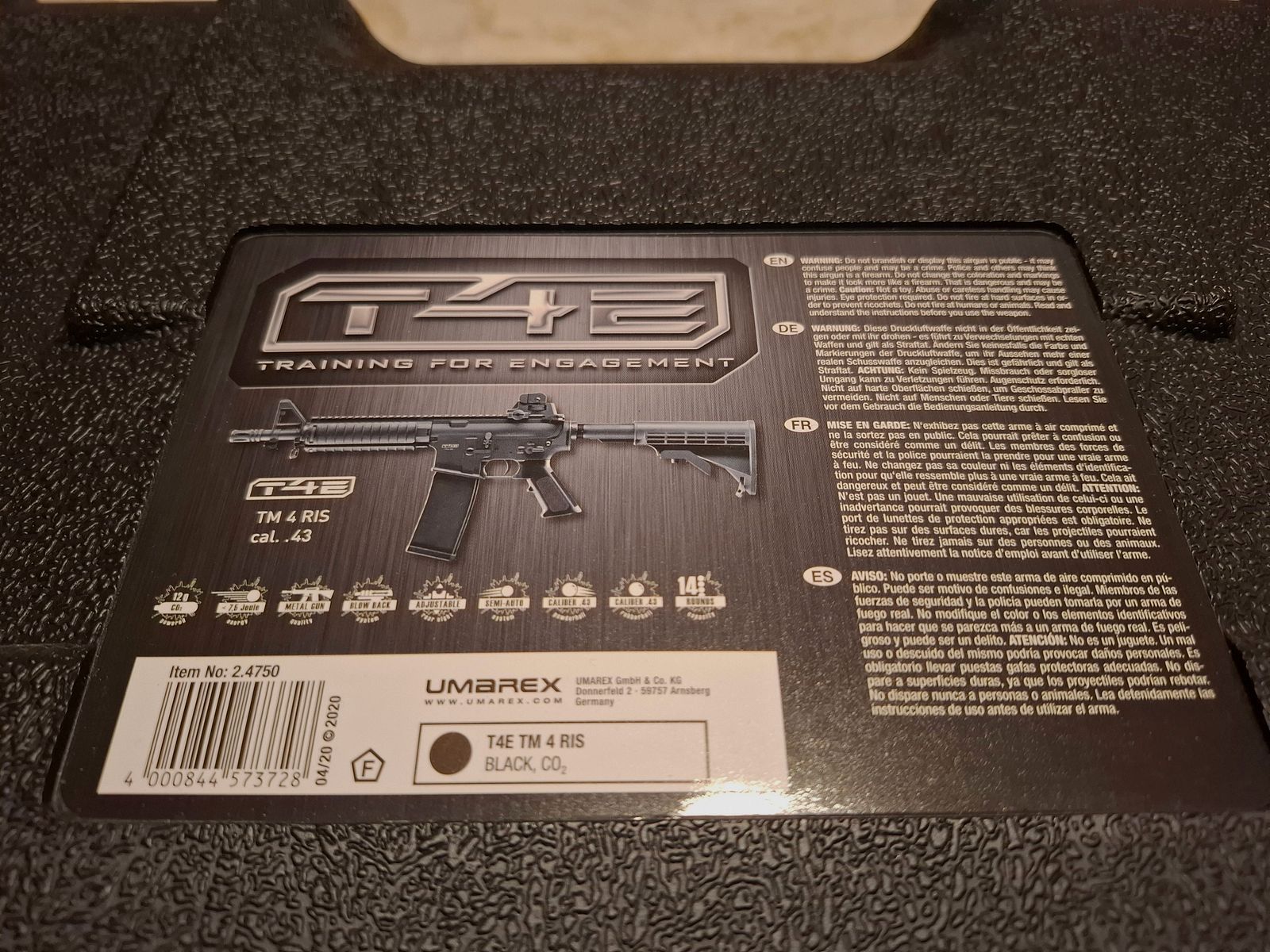 Fucile d'assalto Umarex TM4 RIS calibro 43