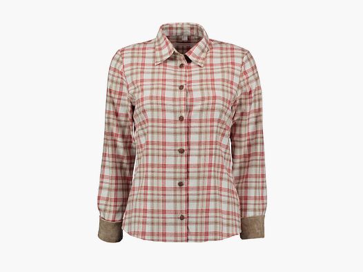 Tom Collins Dames Flanellen Blouse Geruit – Oranje