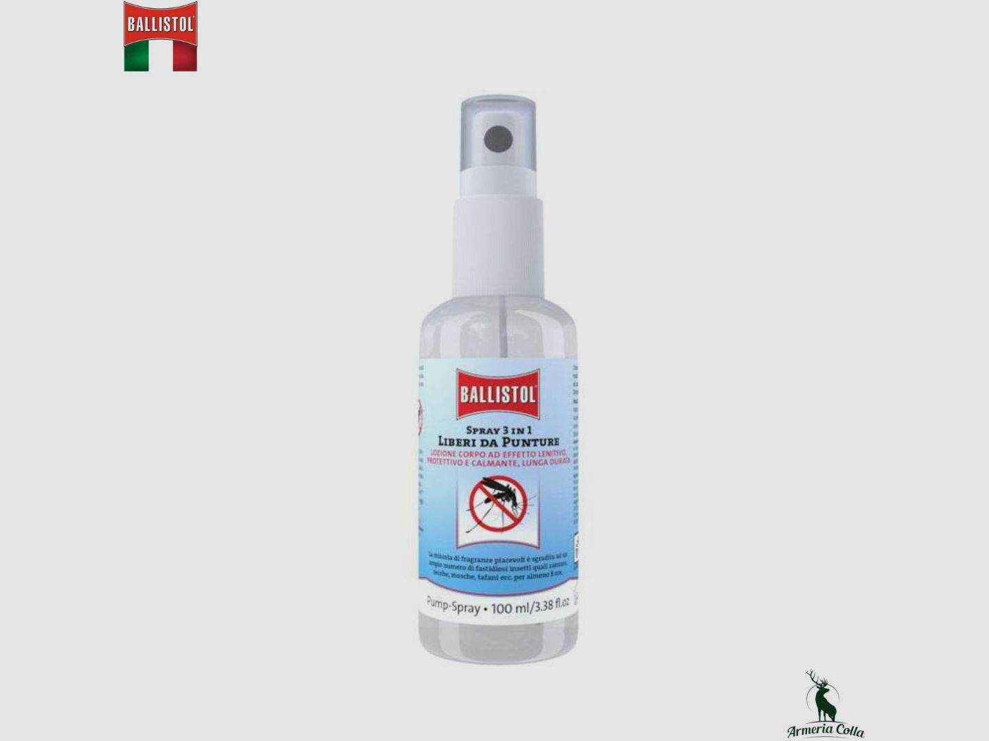 Spray Ballistol Répulsif Anti-Moustiques 3 en 1 100ml