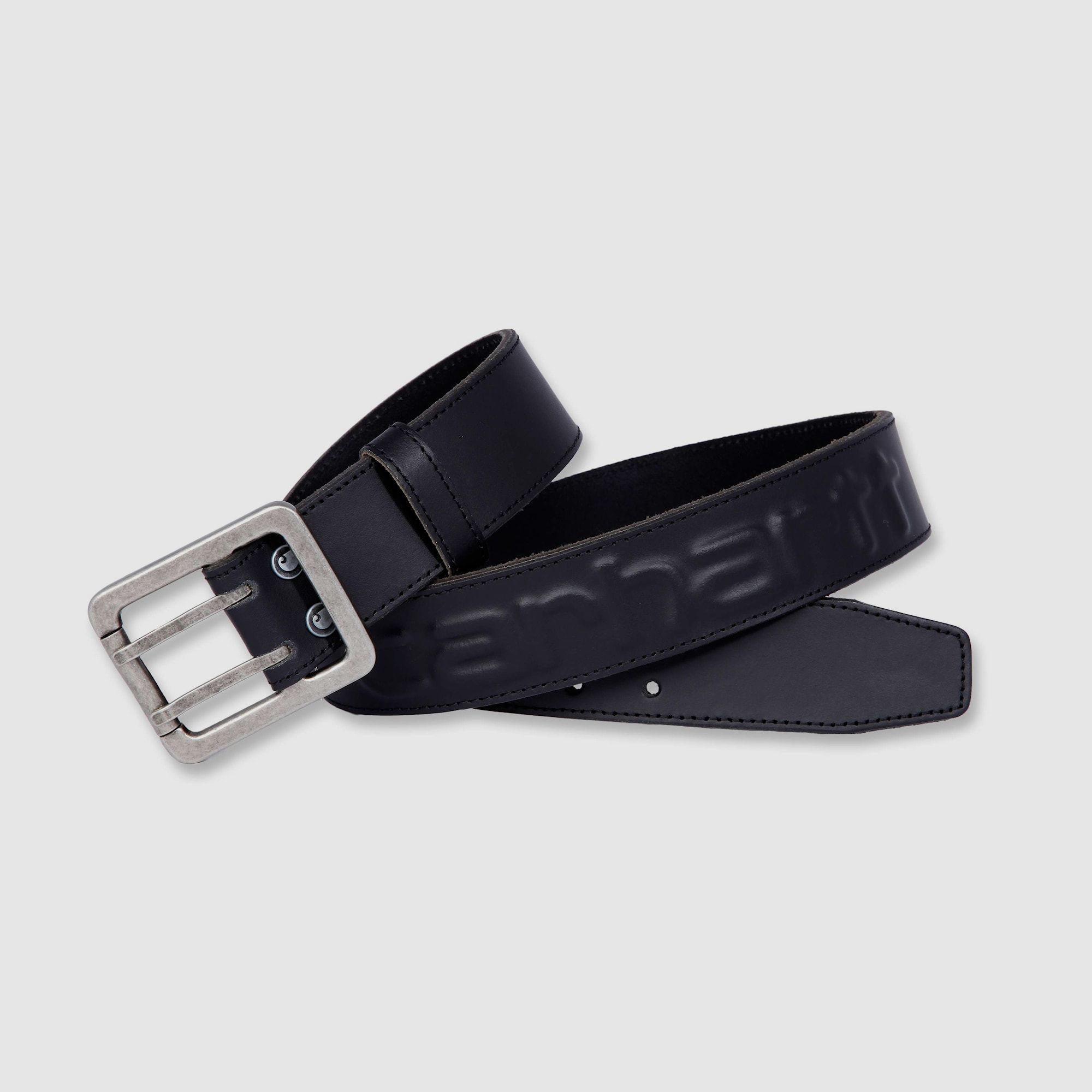 Ceinture en cuir Carhartt Logo Homme Noire W38