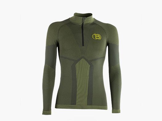 MAGLIA – BITRABI – WINTER URSUS | LUPETTO ZIP | MANICA LUNGA | Verde Militare
