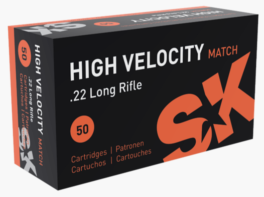 SK – Cartuccia .22lr High Velocity Match / 385m/s / 50 pz.