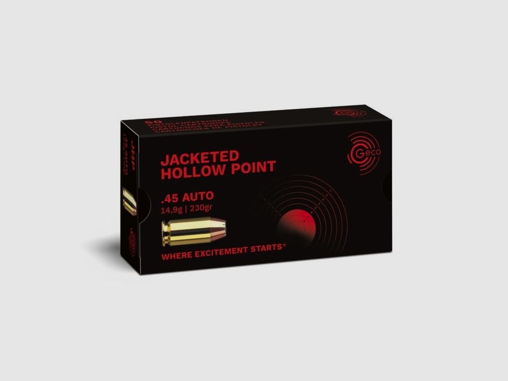Geco JHP 230grs 50St .45ACP